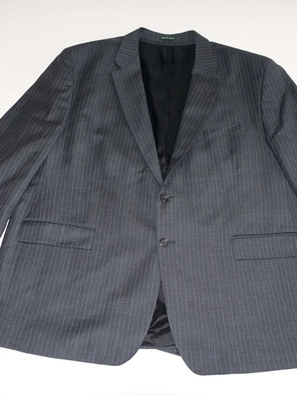 Lauren Ralph Lauren Men's 2 Button Suit Size 52 Regular 48 x 30 Charcoal Gray R - Picture 6 of 13